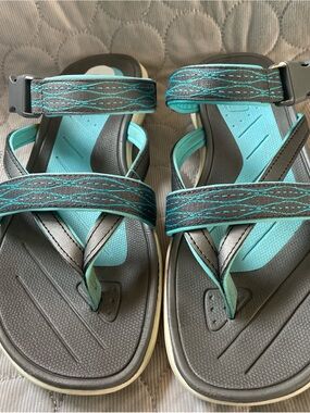 tek gear Women’s Teal and Gray Outdoor Sport Sandals